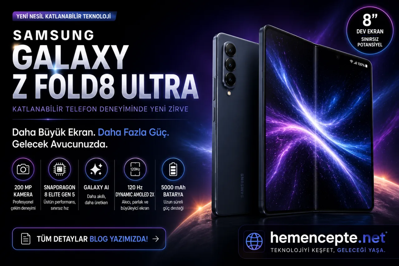 Samsung Galaxy Z Fold8 Ultra İncelemesi: Katlanabilir Telefon Teknolojisinde Yeni Dönem