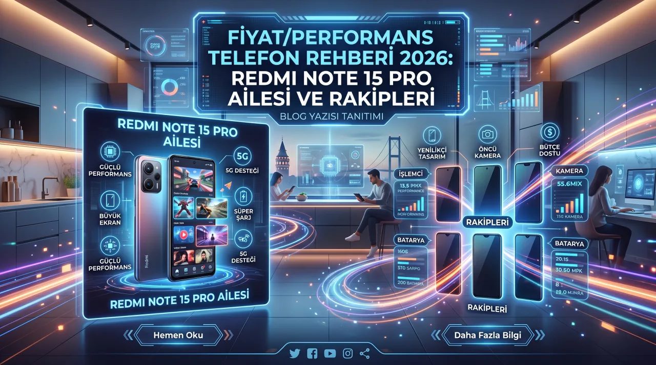 Fiyat/Performans Telefon Rehberi 2026: Redmi Note 15 Pro Ailesi ve Rakipleri