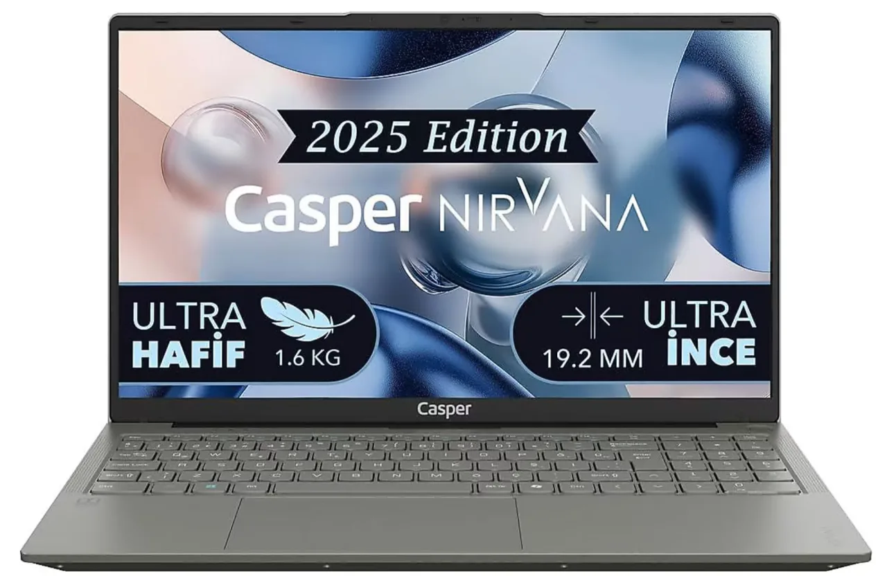 CASPER Nirvana X600 Ryzen5-7430U 16GB 480GB SSD 15.6" Freedos Laptop X600.7430-BV00X-G-F