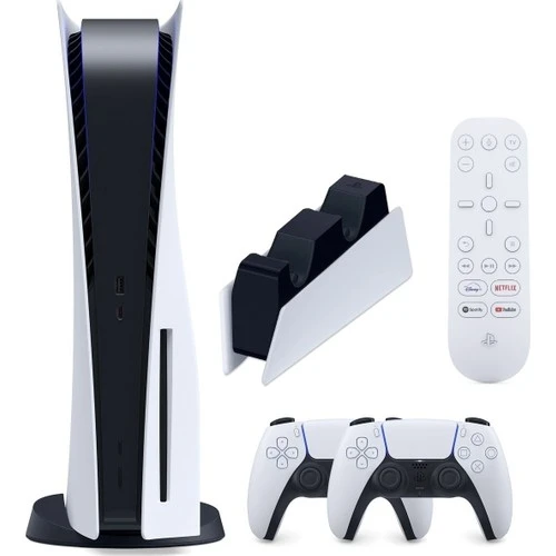 Playstation 5 + 2. Kol + Medya Kumandası + Şarj Istasyonu (ithalatçı Garantili)